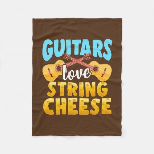 Funny Guitar Pun Guitarist Music Lovers  Fleece Blanket