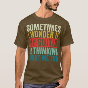 Funny Guitar Retro Guitarist Jazz Guitar Acoustic T-Shirt
