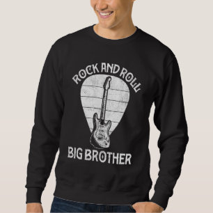 Funny Guitarist Big Bro  Guitar Music Player Broth Sweatshirt