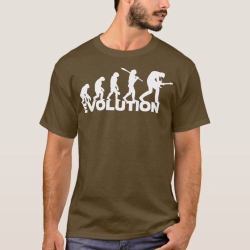 Funny Guitarist Evolution Guitar Lovers Players Gi T_Shirt