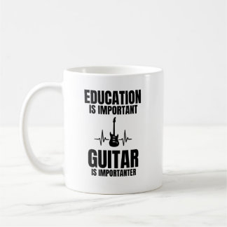 Funny Guitarist Gift for Music Teacher and Guitar Coffee Mug