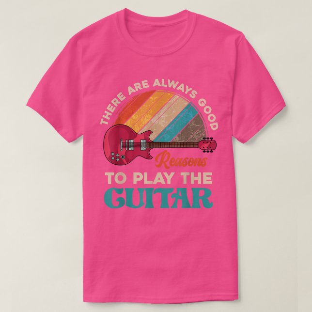 Funny Guitarist Music Guitar Player Musician Retro T-Shirt (Design Front)
