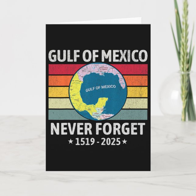Funny Gulf Of Usa America Gulf Of Mexico Never For Card (Front)