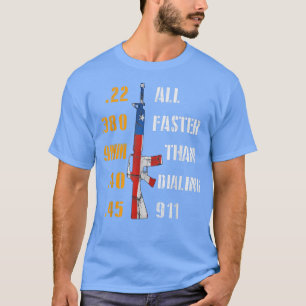 Funny Gun Rifle USA Offensive Humor Patriotic T-Shirt
