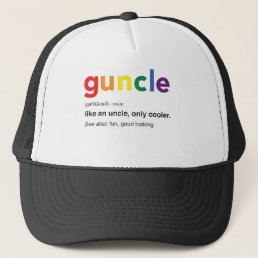Funny Guncle Definition Print Trucker Hat