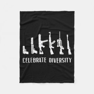 Funny Guns Saying Humor Dad Men Women Fleece Blanket