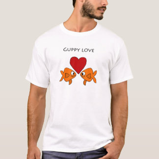 Funny Guppy Love Design T-Shirt