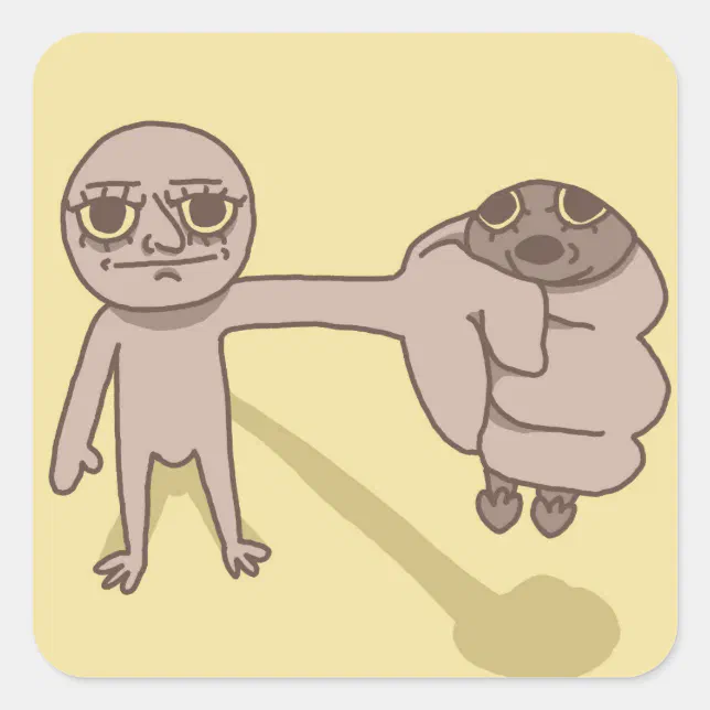 Sticker Frustated Funny Guy Frustrated Sticker | Zazzle