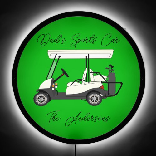 Funny Guy Gift The Golfer Golf Cart LED Sign