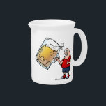 Funny Guy With Just One BIG Beer Drink Pitcher<br><div class="desc">Here's a funny gift for yourself or you favorite beer drinker! Remember, moderation is great. Taken in moderation. FULLY CUSTOMIZABLE! Just click "customize it" to change the background color and/remove text… Make it uniquely yours! CHEERS! Looking for this design on another product? T-shirts, buttons and all kinds of gifts can...</div>