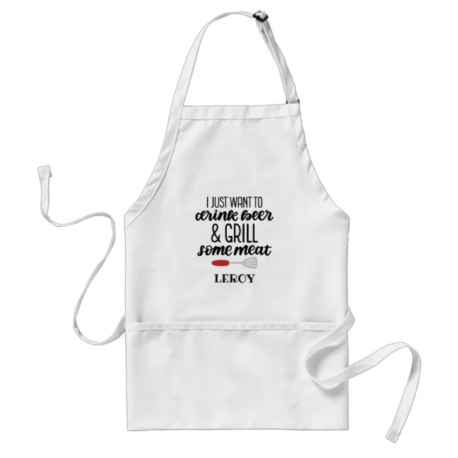 Funny Guy's Men's Grilling BBQ Kitchen Apron | Zazzle