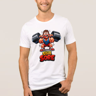Funny Gym Design - Workout Meme - Tri-Blend Shirt