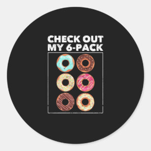 Funny gym fitness classic round sticker