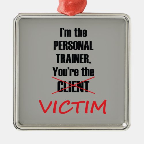 Funny Gym Fitness Personal Training Ornament