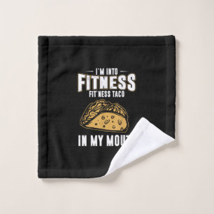 Funny Gym Fitness Taco T-Shirt Wash Cloth