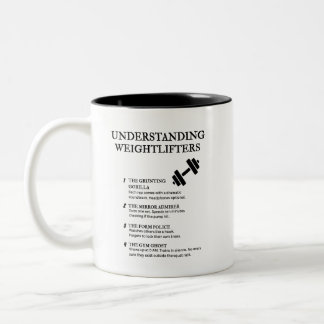Funny Gym Life Definitions Two-Tone Coffee Mug