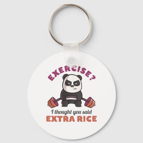 Funny Gym Motivation Fitness Training and Workout Keychain
