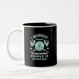 I Do Yoga Because Punching People Is Frowned Upon Coffee Mug by