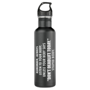 Funny Gym Motivational Humor Water Bottle