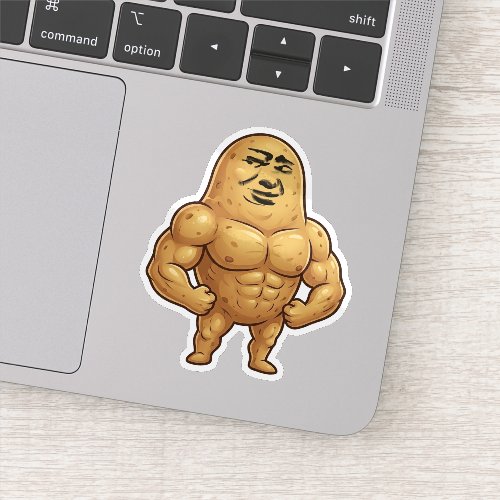 Funny Gym Potato Sticker