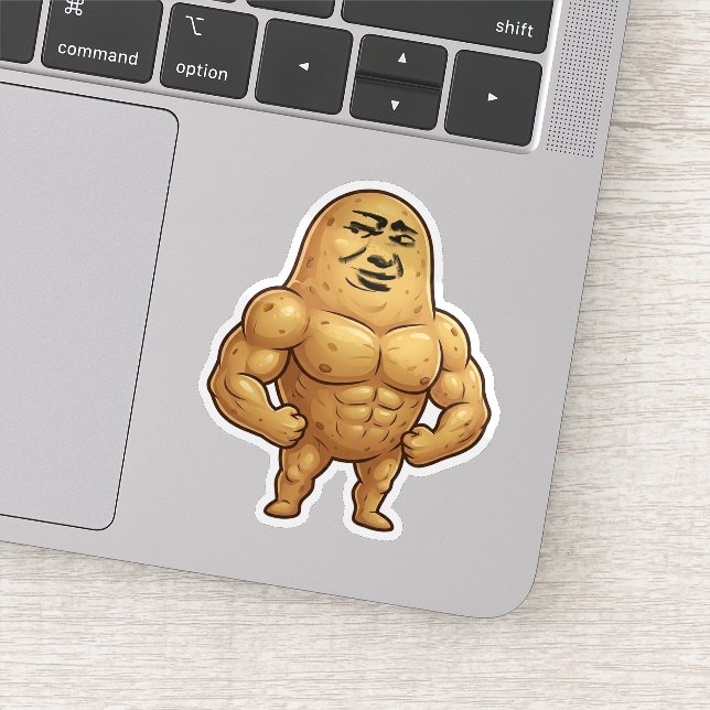 Funny Gym Potato Sticker (Detail)