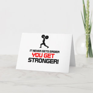 Funny Gym quote design Card