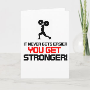 Funny Gym quote design Card