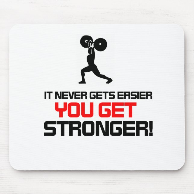 Funny Gym quote design Mouse Pad (Front)