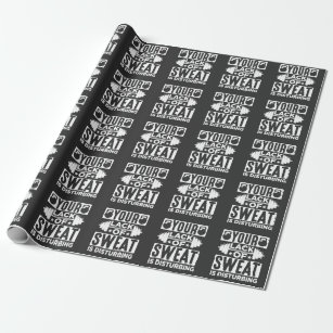Happy Builder On Construction Site. Graphic Design Wrapping Paper