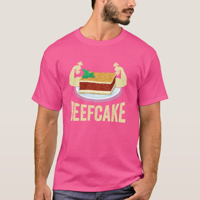 Funny Gym Workout Apparel Beefcake T-Shirt (Front)