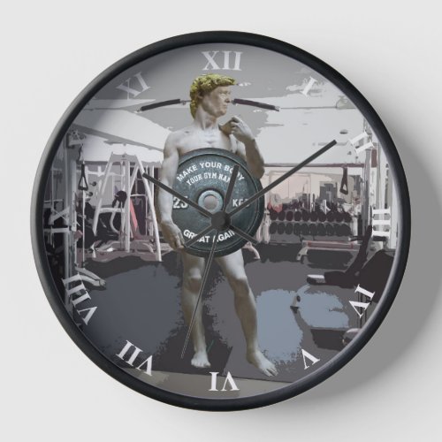 Funny Gym Workout David Full Body As Donald Trump Clock