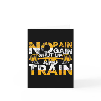 Funny Gym Workout Fitness Bodybuilding Sports Weig Card