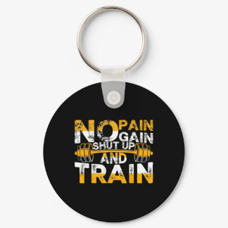 Funny Gym Workout Fitness Bodybuilding Sports Weig Keychain