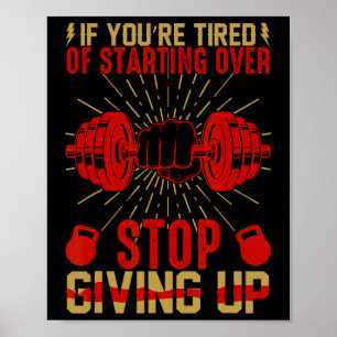 Funny Gym Workout Fitness Bodybuilding Sports Weig Poster