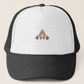 Funny Gym Workout Kinda Fit Sorta Fat Sloth T-Shir Trucker Hat