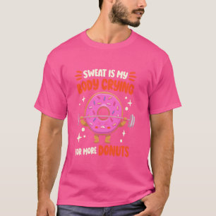 Funny Gym Workout Women Exercise Donut T-Shirt