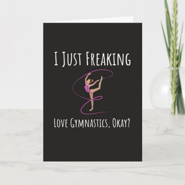 Funny Gymnast Cards For Her Gymnastics Humor Women (Front)