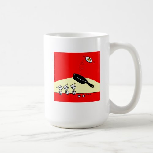 Funny Gymnast Egg Gymnastics Back Flips Breakfast Coffee Mug