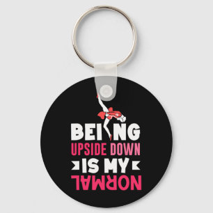 Funny Gymnastics Art For Girls Teen Gymnast Gymnas Keychain