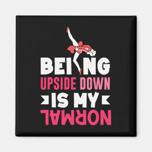 Funny Gymnastics Art For Girls Teen Gymnast Gymnas Magnet