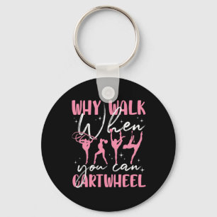 Funny Gymnastics Gymnast For Girls Women Cool Cart Keychain