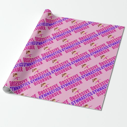Funny Gymnastics Wrapping Paper
