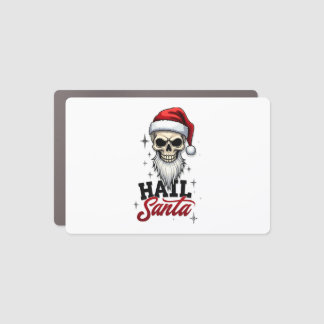 Funny Hail Santa Claus Skull Skeleton Antichrist C Car Magnet