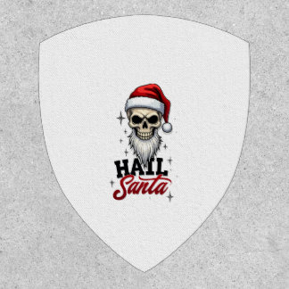 Funny Hail Santa Claus Skull Skeleton Antichrist C Patch