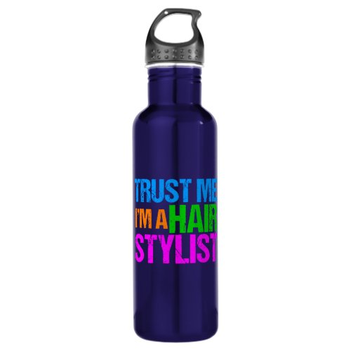 Funny Hair Stylist Stainless Steel Water Bottle