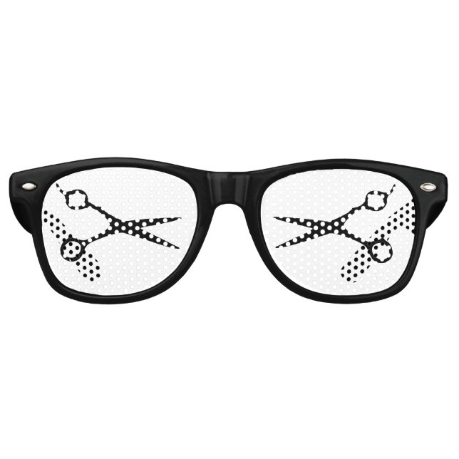 Funny hairdresser barber hair stylist party shades (Front)