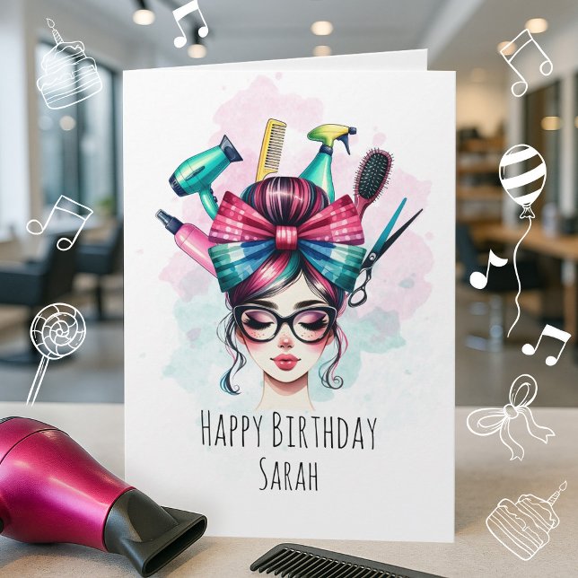 Funny Hairdresser Birthday Card for Hair Stylists (Creator Uploaded)