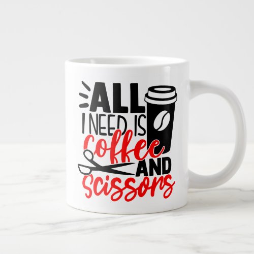 Funny Hairdresser Hair Salon Stylist Cosmetologist Giant Coffee Mug