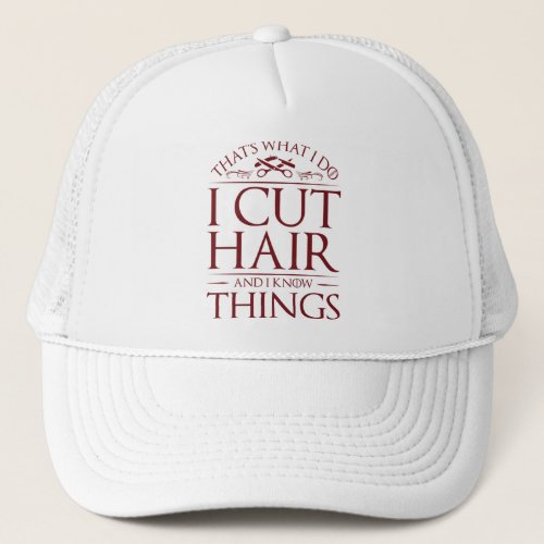 Funny Hairdresser Hairstylist Barber Trucker Hat