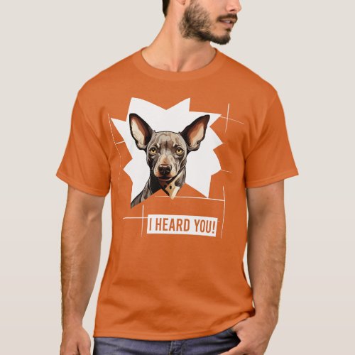 Funny Hairless Terrier Dog Owner Humor T_Shirt